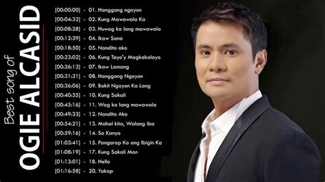 Ogie Alcasid Nonstop Love Songs Ogie Alcasid Best OPM Love Songs Collection - YouTube