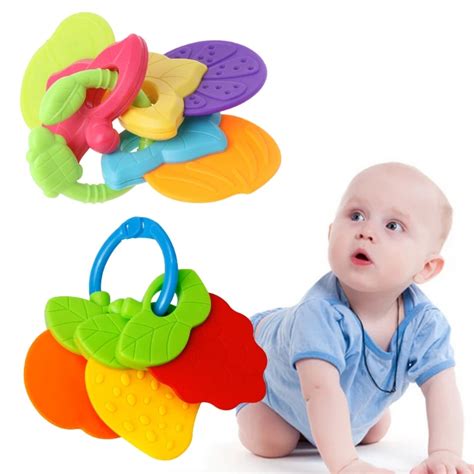 Aliexpress.com : Buy Baby Teether Fruit Shape Silicone Safe Teething Chew Toys Infants Pacifier ...