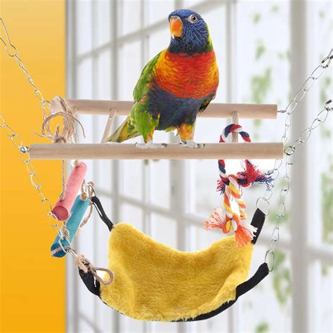 New Pet toy Colorful Swings Pet Birds Budgie Toy Parrot Climbing Toys Bird Toy Accessories for ...