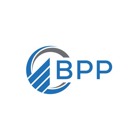 BPP Flat accounting logo design on white background. BPP creative ...