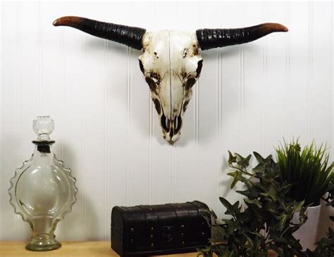 Cow Skull/ BOHO Skull/ Bohemian/ Faux Taxidermy/