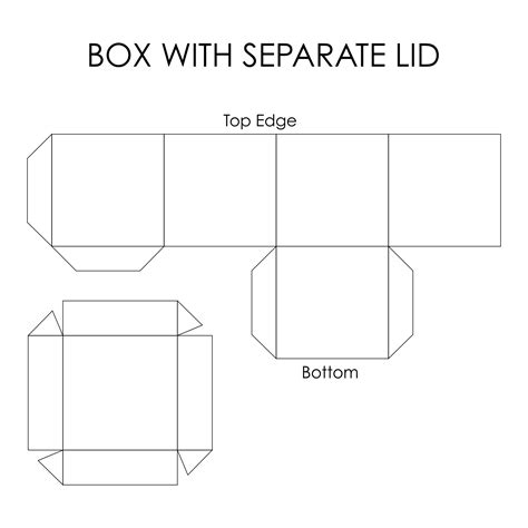 Gift Box With Lid Template - 10 Free PDF Printables | Printablee