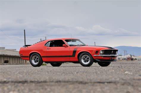 Ford Mustang Boss 302 Red Muscle Car Wallpaper, HD Cars 4K Wallpapers, Images and Background ...