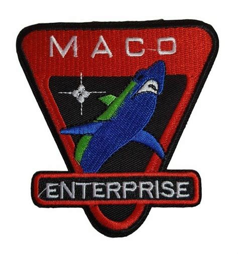 Star Trek TV Series MACO Enterprise Logo Symbol Embroidered | Etsy Australia