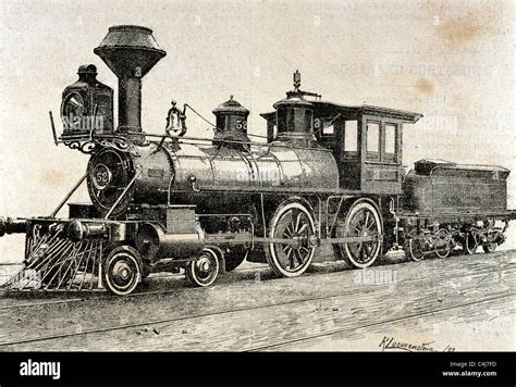 Drawing of steam locomotive hi-res stock photography and images - Alamy