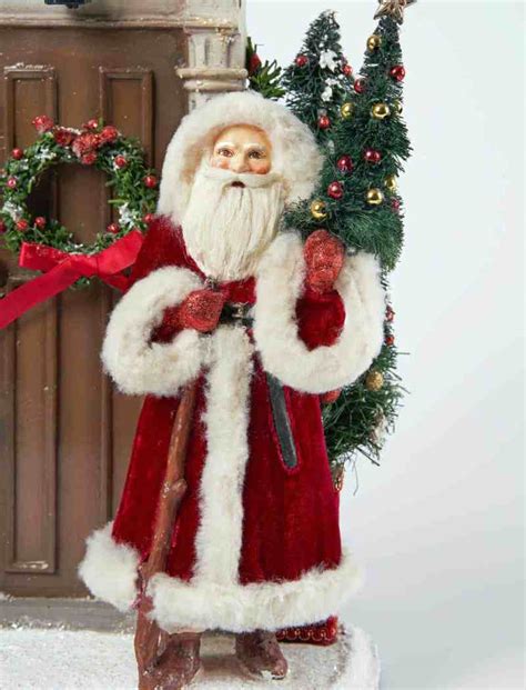 Yuletide Santa In Scene - Katherine's Collection