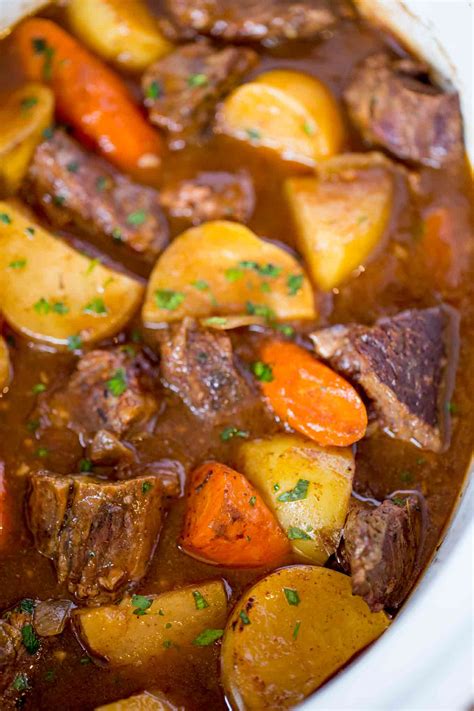 slow cooker beef stew without vegetables