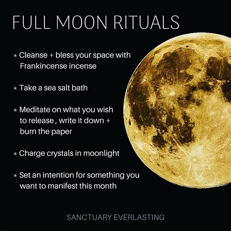 5 Full Moon Rituals - Sanctuary Everlasting