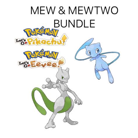 Mewtwo | Shiny MewTwo and Shiny Mew Bundle - Game Items - Gameflip