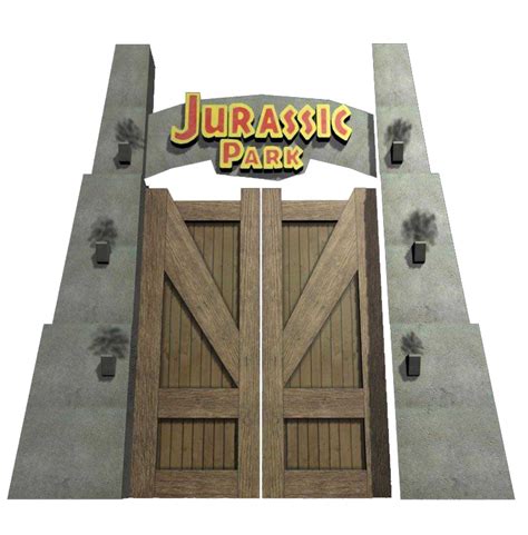 Jurassic park gates svg puertas de entrada al parque jurasico svg – Artofit