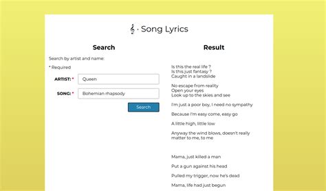 GitHub - laugeeme/song-lyrics-search: Song lyrics search engine