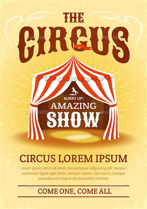 Vintage Circus Poster Psd » Tinkytyler.org - Stock Photos & Graphics