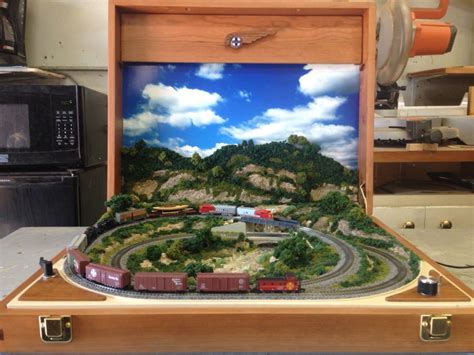 Z scale train in a briefcase | Z scale trains, Model railroad, N scale train layout