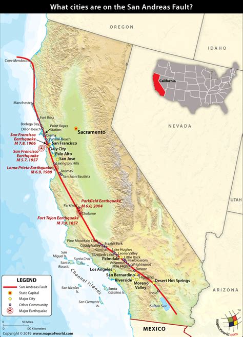 Largest Earthquake Possible On San Andreas Fault - The Earth Images ...