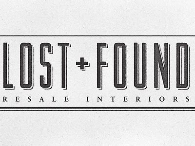 Lost + Found Logo Concept by Adam Mann on Dribbble