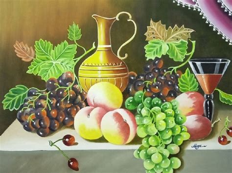 Buy Painting Fruits Basket Painting Artwork No 16027 by Indian Artist Meganathan M.