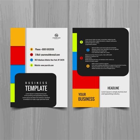 Free Vector | Colorful brochure template