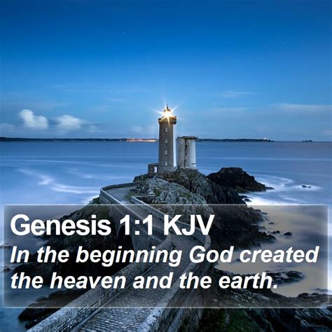 Genesis 1:1 KJV Bible Verse Images