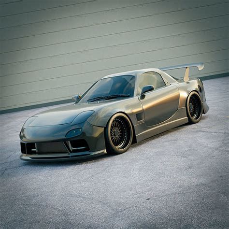 Mazda RX-7 FD Spirit Modified 3D model | CGTrader