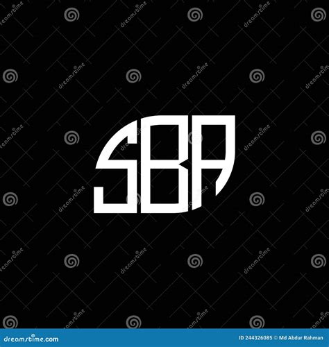 SBA Letter Logo Design on Black Background. SBA Creative Initials Letter Logo Concept. SBA ...