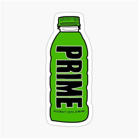 "KSI and Logan Paul Prime Hydration Drink green lemon lime " Sticker ...