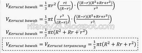 RUMUS VOLUME KERUCUT TERPANCUNG (EMBER) BESERTA PEMBUKTIANNYA ~ Rifandy ...