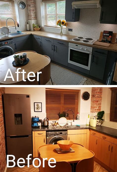 Homeku: Vinyl Wrap Kitchen Cabinets Before And After - 25 Stunning ...