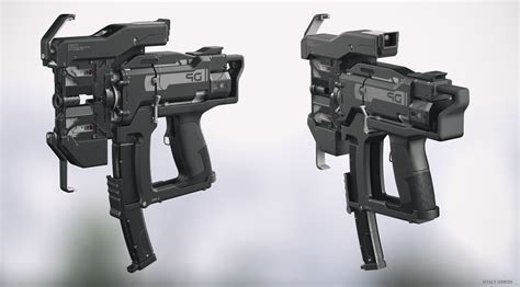 Sci-fi guns — polycount