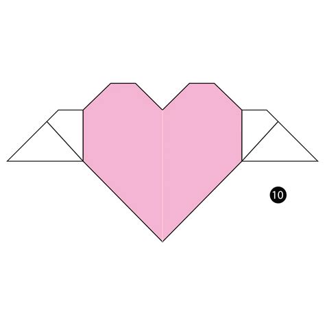 How to Make an Origami Heart with Wings