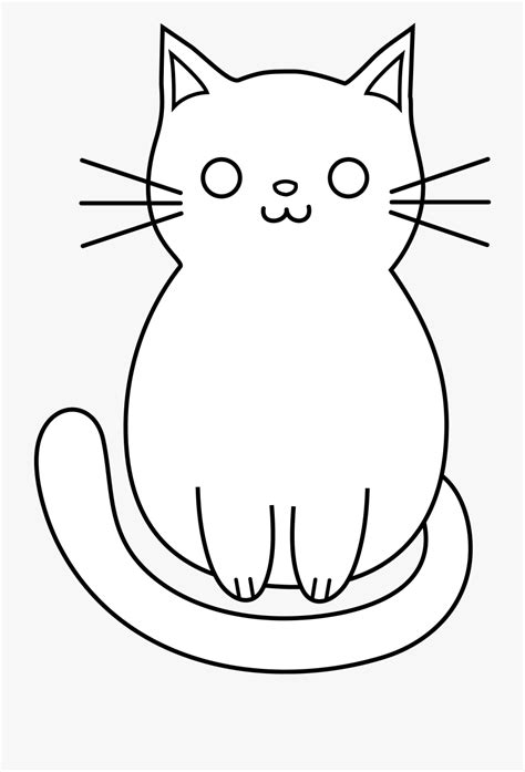 Cat Black and White Clipart - High-Quality Images for Free