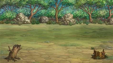 2d Forest Background Set