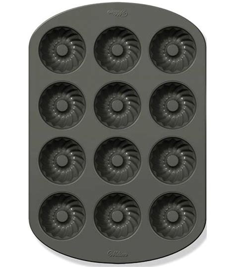 Wilton Non Stick Mini Fluted Tube Pan, 12 Cavity | Fluted tube pan, Muffin pan, Wilton