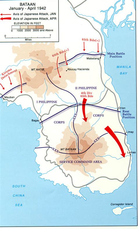 Bataan Attack Diagram