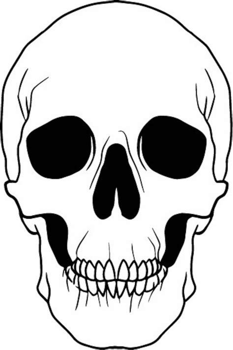 White Skull Svg File, Skeleton Face Svg, Gothic Skull, Black and White Skull Head, Instant ...