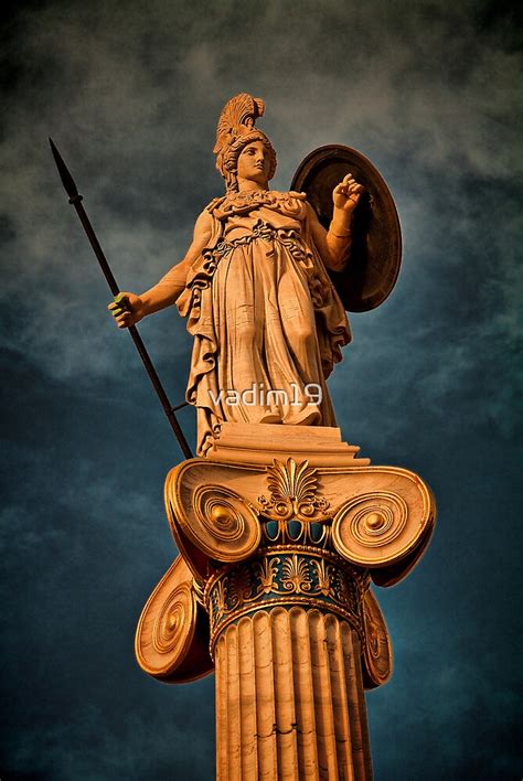 "Greece. Athens. The statue of Athena." by vadim19 | Redbubble