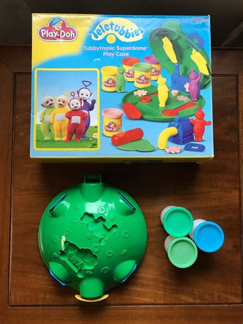 Teletubbies Play Doh Tubbytronic Superdome Play Case 1999 RARE! Molds Set In Box | #1859543508