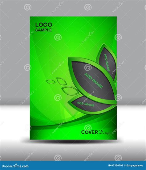 Green Cover Design Vector Illustration And Cover Annual Report Stock ...