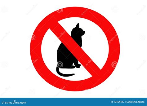 No Cat Sign Royalty Free Stock Photography - Image: 10454417