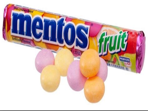 Mentos, Fruit Mix Mini Chewy Mint, Strawberry, Lemon, Orange Nutrition Information - Eat This Much