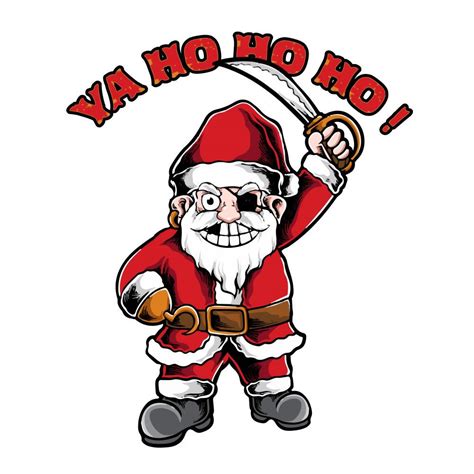 Pirate Santa Claus | New Christmas vector art designs