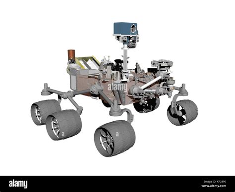 mars rover with camera isolated Stock Photo - Alamy