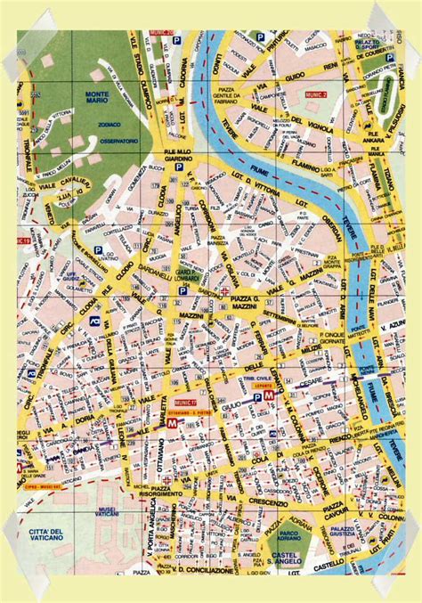 Mapa Roma Prati - Zonas de Roma en mapas - Guía En Roma