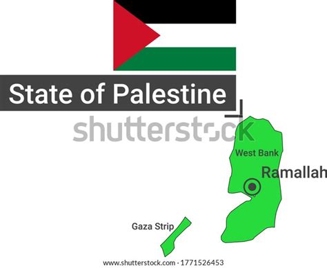 Map State Palestine Flag Shape Stock Vector (Royalty Free) 1771526453 | Shutterstock