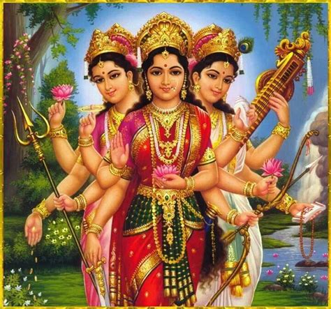 Shri Radhe Maa : Tridevi triple goddess: Lakshmi, Parvati, Saraswati