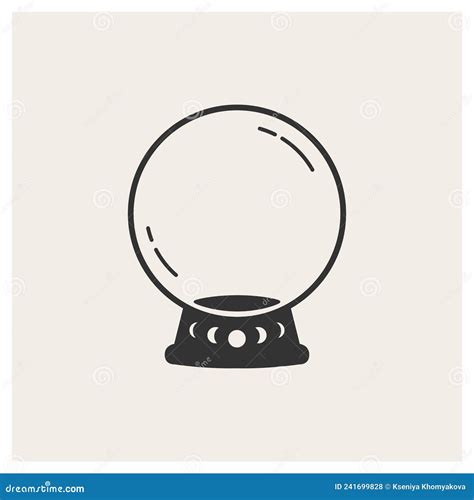 Fortune Telling Crystal Ball Stock Vector - Illustration of gypsy ...