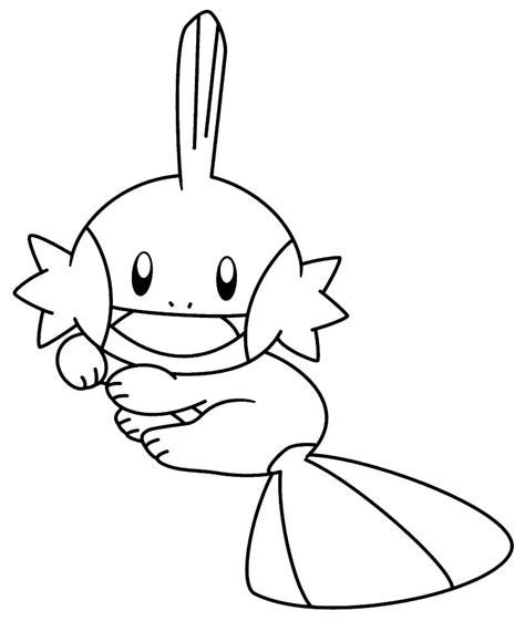 Mudkip Coloring Pages - Free Pokemon Coloring Pages Printables