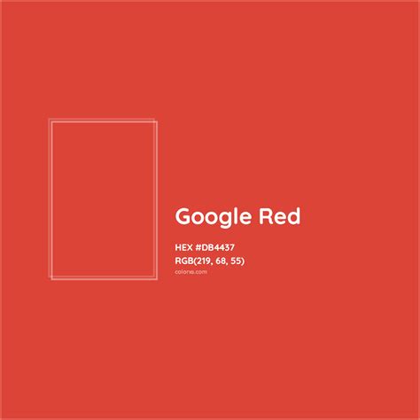 About Google Red Color - Color codes, similar colors and paints ...