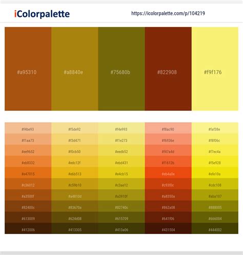 1 Latest Color Schemes with Spicy Mustard And Marigold Yellow Color tone combinations | 2024 ...