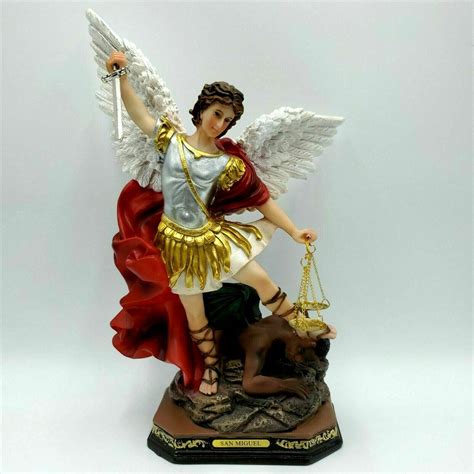 San Miguel Arcangel 13" Inch Statue 25316-13 Saint Michael Archangel Catholic | #3848901303