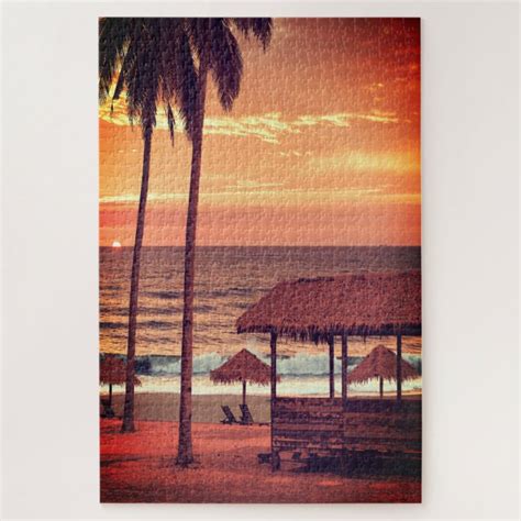 1000 Piece Beach Sunset Jigsaw Puzzle | Zazzle.com